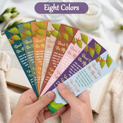 8Pcs Christian Bookmarks for Women Men Religious Gift Inspirational Scripture Gifts Catholic Spiritual Gifts Faith Based Gift Easter Christmas Birthday Present for Family Friend Bible Verse Bookmarks - color: Bible Bookmarks