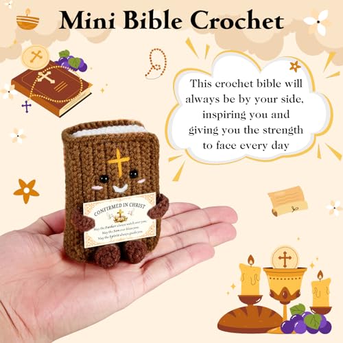 Confirmation Gifts for Women Men - Handmade Christian Bible Crochet - style: Bible Confirmation