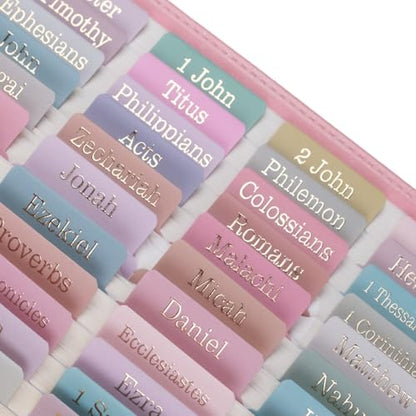 UPAFEXXI-Laminated Bible Tabs, Bible Tabs for Women and Men - color: Morandi