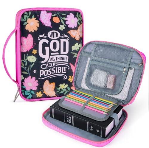 Pink Dino Bible Cover for Women