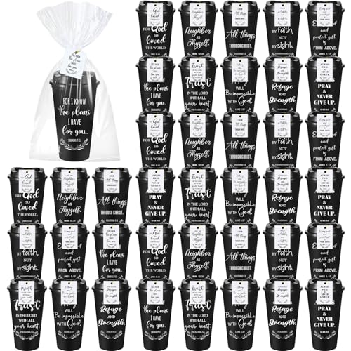 LemonRoad 120 Sets Christian Cups 16 oz Bulk Church Gifts, Black - color: Black