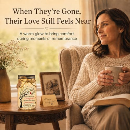 Sympathy Gifts for Loss of Loved One, Cardinal Memorial Gift, Mason Jar - color: Cardinal Memorial