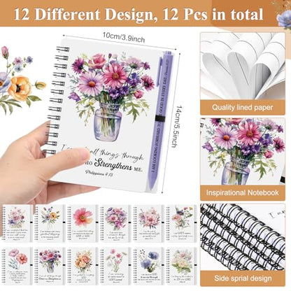 Kosiz 24 Pcs/12 Set Positive Affirmation Gifts Bulk for Women,Bible - style: Bible