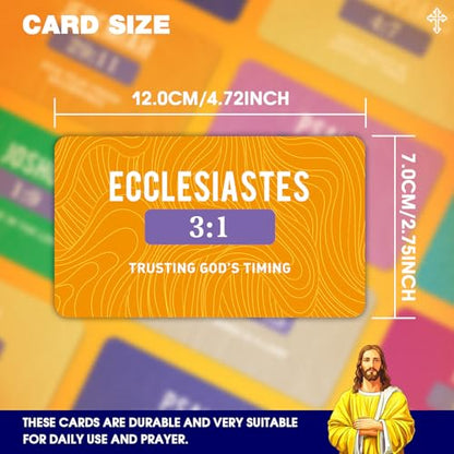 Bible Memory Verse Cards, Weekly Scripture Flash Cards - style: A