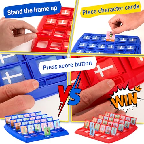 Quilinz Bible Character Mystery Game for Kids, Who I Am Guessing Board Game