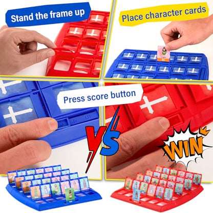 Quilinz Bible Character Mystery Game for Kids, Who I Am Guessing Board Game