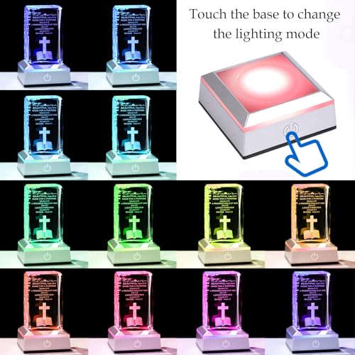 Movdyka Christian Gifts for Women Men Crystal Bible Verse Desk Decor - color: Bible Verse（You are beautful）