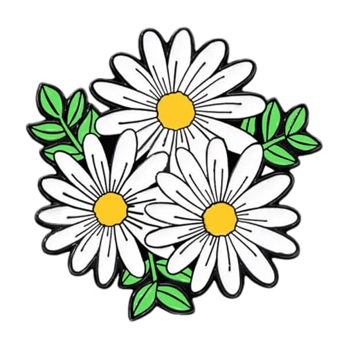 Enamel Pins, Jesus Christ & Cross Pins for Backpacks, Christian Religious God Faith Lapel Pin, Catholic Bedge Brooch for Lanyard, Bag, Hat, Clothes, Jacket, Vest. - style: Daisy