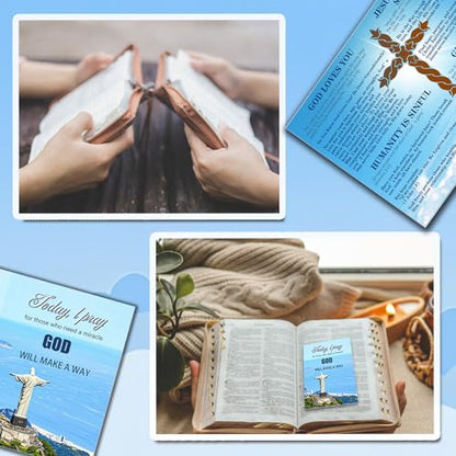 300 Pcs Gospel Tract Card Salvation Plan Cards Bible Tracts Christian Tracts Inspirational Bible Verses Greeting Church Supplies (Today,I Pray - KJV)