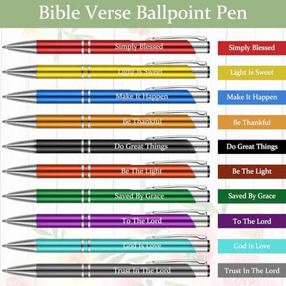 Sinmoe 120 Pcs Bible Christian Scripture Bookmarks Pens Notebooks Bulk