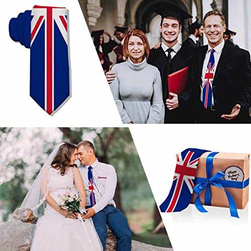 Men's Ties Novelty Tie Necktie for Men Teen Boys Multicolor Tie Party Holiday Thanksgiving Christmas - color: United Kingdom Flag