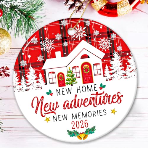 New Home Ornament 2026, House Warming Gifts New Home Christmas Ornament, Housewarming Gift for Homeowners, Couple, Women, First House Apartment Gift Ideas - color: New Home