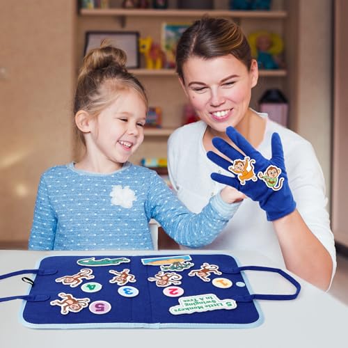 Aizweb Felt Board for Toddlers,Flannel Board Stories for Preschool Learning Activities,Kindergarten Classroom Must Haves,Five Little Monkeys,Five Little Ducks,Daycare Essentials - style: Animal Set