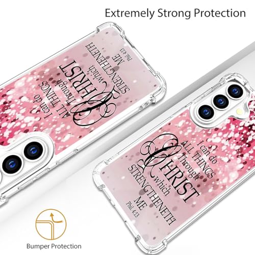 for Samsung Galaxy S26 Case - Pink Bible Verses - color: Pink Bible Verses, size: Galaxy S26