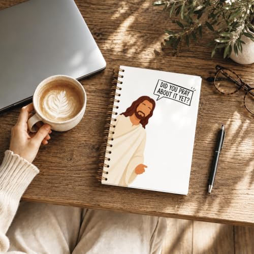 Jesus Spiral Notebook Journal,Funny Office School Supplies,5.5×8.3 - color: 001-jesus