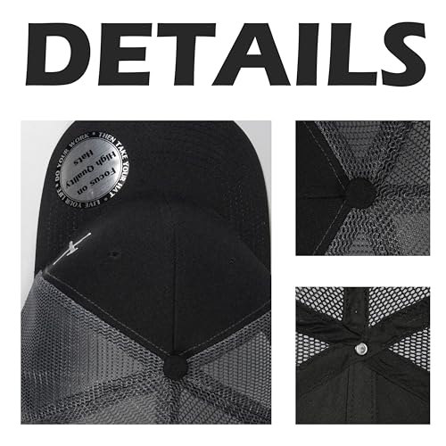Christian Hats for Men Women,Jesus 3 Nail Cross Hat Christian Religious Gifts for Birthday/Christmas,Black and Silver - color: 01.black-silver
