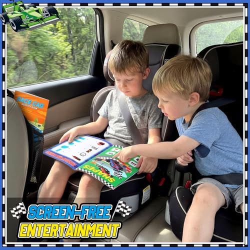 Kosiz 24 Pcs Race Car Activity Books Bulk, Party Favors Mini Books - style: Race Car