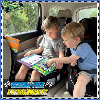 Kosiz 24 Pcs Race Car Activity Books Bulk, Party Favors Mini Books - style: Race Car