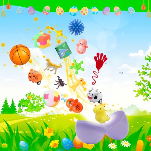 GOAUS Easter Egg Fillers Party Favors for Kids, 220 Pcs Small Toys Prizes Bulk, Goodie Bags Stuffers, Treasure Box Toys for Classroom, Prize Box Birthday Goody Bag - style: 220 toys
