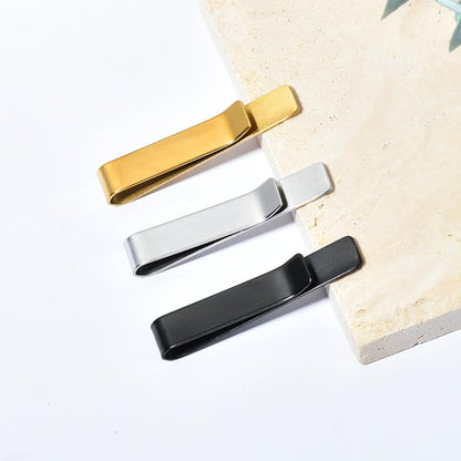 Man Of God Tie Clips 3 Set - Godfather Godson Christmas Engraved Gifts for Men Son Husband Dad Birthday Gifts from Wife - style: encouraging B set