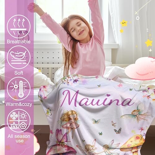 Personalized Baby Princess Blanket for Girls with Name - color: Princess