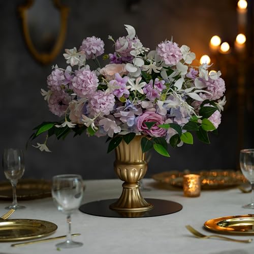 Sziqiqi Vintage Vase for Flowers Decorative Plant Pots for Table Centerpieces - Small Flower Arrangement Vases for Living Room Home Party Reception Ceremony 6.3in (Gold, 2) (Pack of 2) - color: Gold, size: 6.3in-2pcs (Pack of 2)