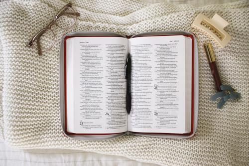 NIV, Thinline Bible, Leathersoft, Coral, Zippered, Red Letter, Comfort Print