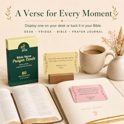 80 Unique Bible Verse Cards - Mini Scripture Cards for Women - color: Boho