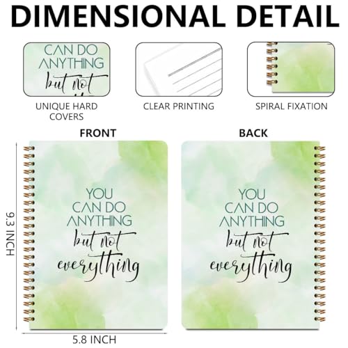 Motivational Hardcover Journal, Motivational Gifts for Women Professionals - color: Not everything