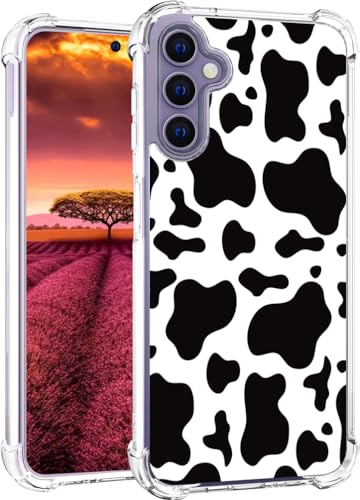 for Samsung Galaxy S24 & S25 Case - Black Cow Print - color: Black Cow Print, size: Galaxy S24 & S25