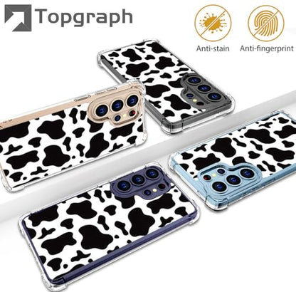for Samsung Galaxy S26 Ultra Case - Black Cow Print - color: Black Cow Print, size: Galaxy S26 Ultra