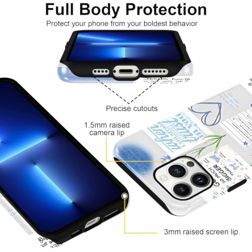 Cute Blue Jesus Christian Phone Case for iPhone 13 Pro Max 6.7'' - color: Blue, size: iPhone 13 Pro Max