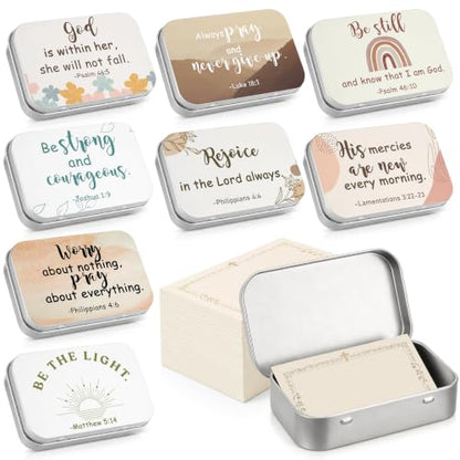 Christian Tin Boxes with Prayer Cards - style: Bohemian