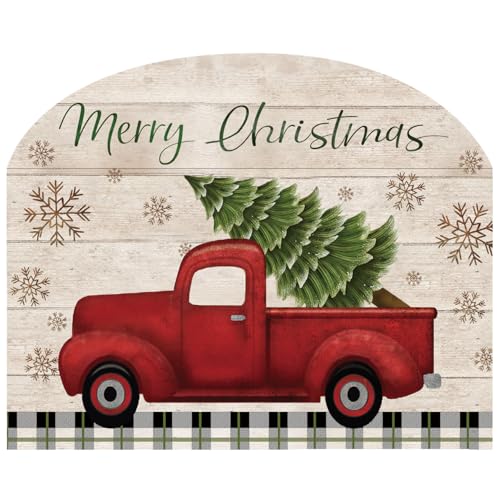 Briarwood Lane Art Sign 8.25x10.25 Merry Christmas Pickup Truck - color: Merry Christmas