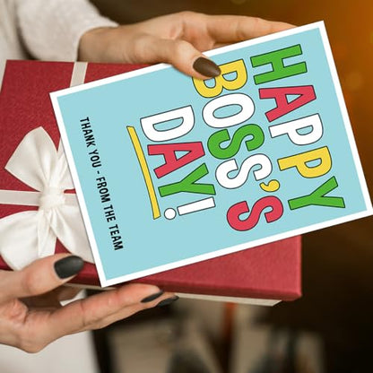 Boss's Day Card Gifts, Happy Boss Day Gifts for Women Men - color: BK-140