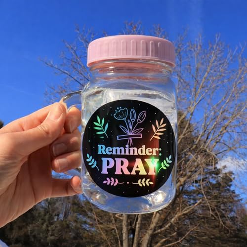 100 PCS Holographic Christian Stickers for Women, Kids, Let's Faith It By Puraesla - Lumina Series - Scripture Religious, Jesus Bible Verse for Journaling & Decor Laptop, Phone, Water Bottle - style: Lumina-100 Let's Faith It