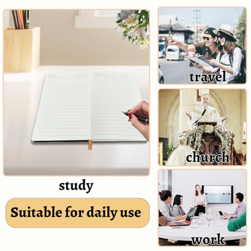 Bow Bible Verse Hard Shell Journal Notebook 200 Sheets (5.8 x 8.3) - color: Multi 1161