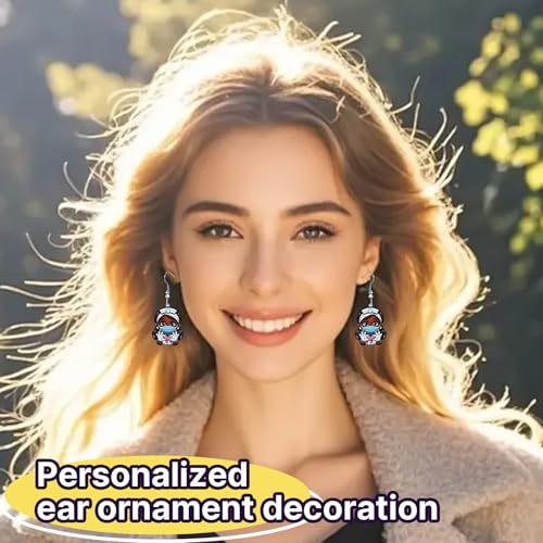 Christian Statement Earrings for Women, Acrylic Dangle Earrings, Lightweight Comfortable, Non Tarnish Hooks, Faith Jewelry, Religious Gift for Women - color: Black Girl