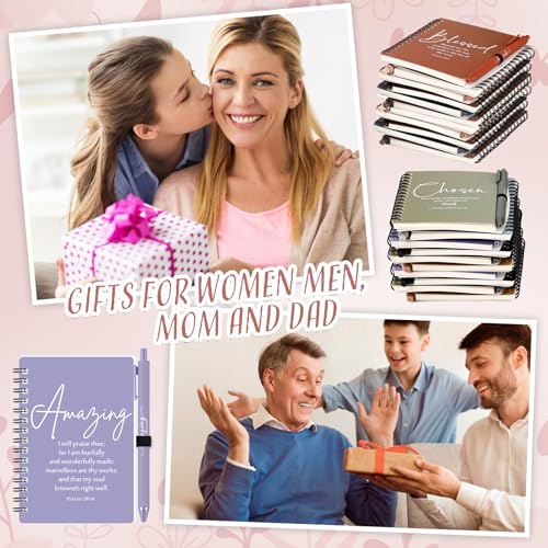 Kosiz 12 Sets Christian Gifts Bulk Prayer Journals Pens, Fresh Color - color: Fresh Color