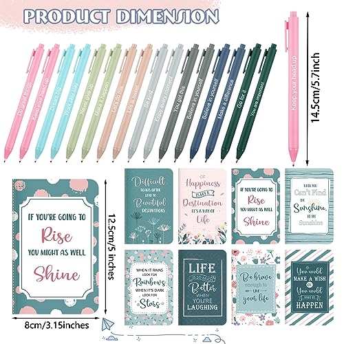 Funrous 32 Pcs Mini Notebooks with Pens Adults Party Favors, Floral - style: Floral