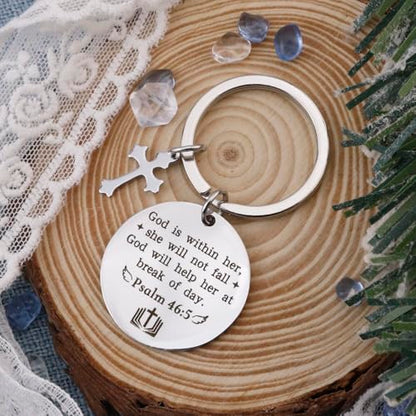 Christian Keychains Cross Keychain Bible Accessories Gifts Christian Gifts Religious Gifts - color: Bible Gifts for Women Men