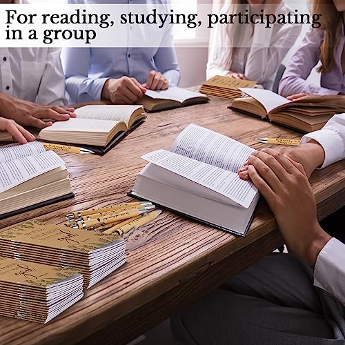 Ctosree 60 Pcs Bible Verse Notebooks Bulk with Pens Christian Gifts,Brown - color: as pictures shown