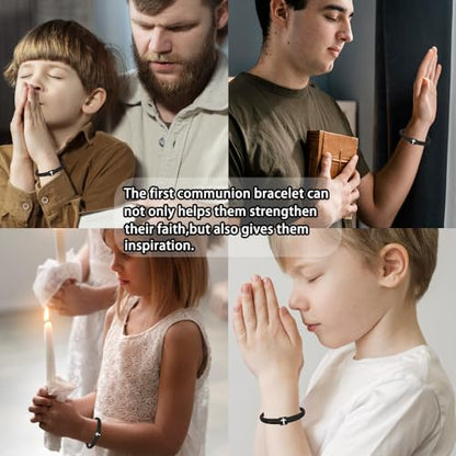 Kindergarten Graduation Gifts for Boys, Braided Rope Cross Bracelet for Kids,First Communion Gifts Boys Christian Christening Graduation (Kindergarten) - color: kindergarten