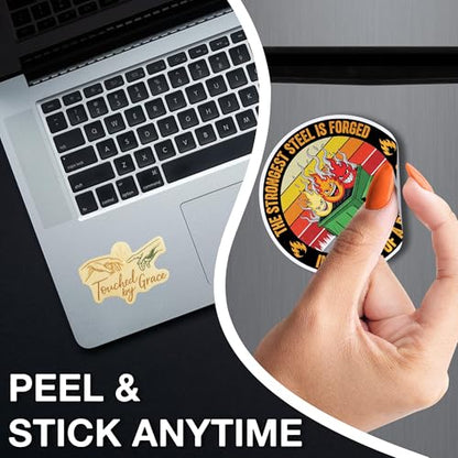 3Pcs Creation of Man Inspired Sticker Christian Stickers Weatherproof Vinyl - color: Creation of Man Inspired