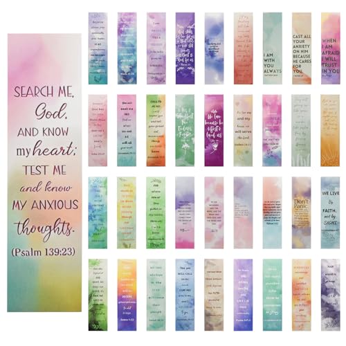 VANRA 90 Pack Christian Bible Verse Bookmarks with Inspirational Scripture