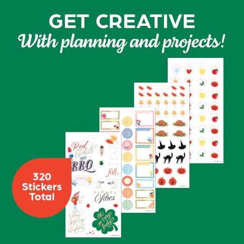 Happy Planner Classic Sticker Pack for Planners, 15 Sheets - color: Seasonal Stories