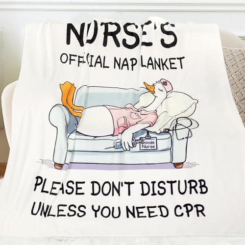 Nurse Gifts for Women, Nurse Week Appreciation Gifts Blanket - color: White-nurse