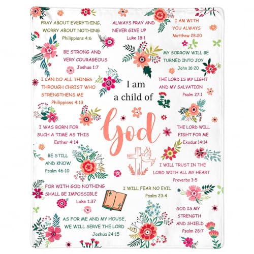 Christian Gifts for Women, First Communion Gifts for Girls - color: Pink, size: 50 X 60 Inches