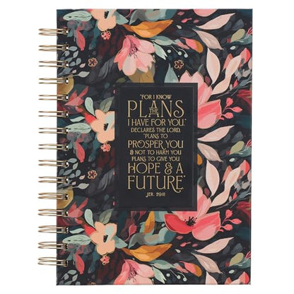 Christian Art Gifts Spiral Journal: Hope and a Future Wide - Jer. 29:11