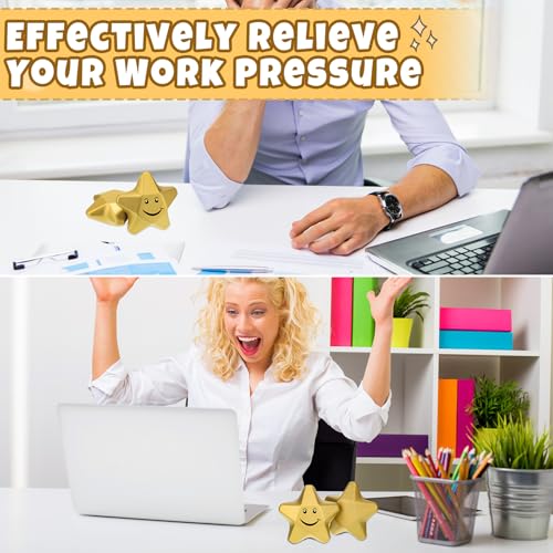 DEEKIN 72 Pcs Star Foam Relief Toys for Teens, Adults, Positive Style - style: Positive Style